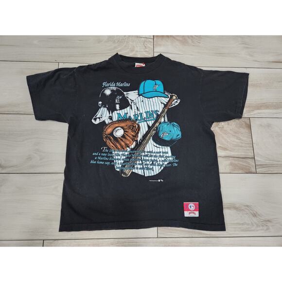 Florida Marlins Vtg Shirt MLB Majestic Men’s NUTMEG Large FL Miami baseball - Picture 1 of 5